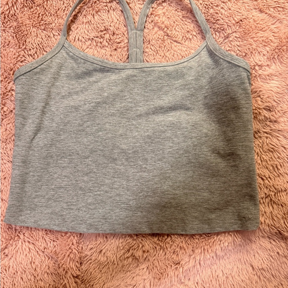 Beyond Yoga Heather Gray Crop Top